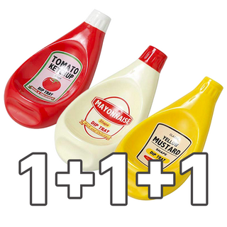 빈티지 소스볼 3종 세트 1+1+1 감성 홈카페 인테리어 그릇, 1세트, 케찹+마요네즈+머스터드