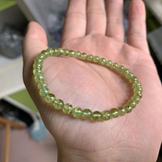 5mm 보석 커플 6mm 페리도트 선물 부적 기념 남녀공용 우정 4mm 특별한 스톤 천연석 천연 DIY 팔찌