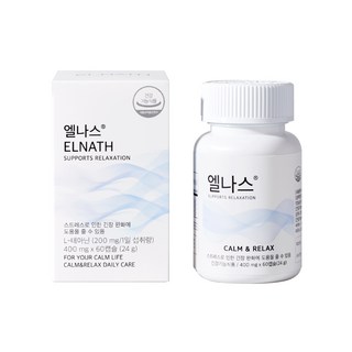 엘나스 Calm & Relax 영양제 L테아닌, 60정, 1개