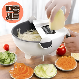 도모도몰 다용도 슬라이서 10종 만능 멀티 채칼 세트, 혼합, 1개