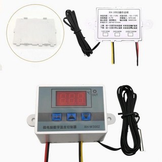 디지털 온도 제어 컴퓨터 온도조절기 스위치 온도계, 1개, 1. 24V 240W