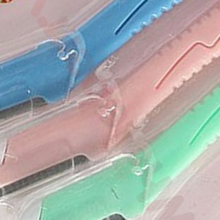 웨일베리6 슬림 안전 눈썹칼 3P세트 (13CM) 면도칼 여성면도기 미용용 제모 그루밍족 여성면도