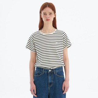 올리브데올리브 스트라이프 기본핏 티셔츠 OH4XE1430