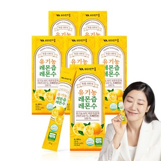비타민마을 유기농 레몬즙 레몬수 스틱 착즙원액, 6개, 210g