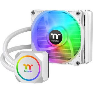 Thermaltake TH240 ARGB Sync V2 CPU 액체 쿨러 알루미늄 냉각 팬 120mm 2 PWM 500 2000 RPM 미러 워터 블록 마더보드 동기화 제어 C, white, ARGB。