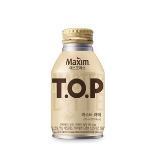 동서 맥심 TOP 티오피 마스터라떼 275ml X 24캔(1박스) 커피 음료, 24개, 1개입