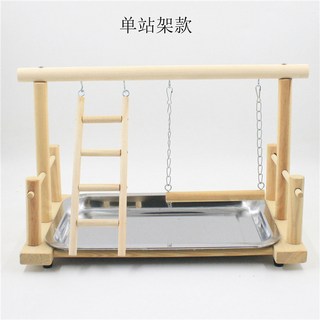 그네 사다리 집 장난감용품 횟대, A. 단일 스탠드 프레임 로그 폴, A. 기본, 1개, 1개