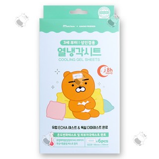 카카오 라이언 열냉각시트 3세부터 성인겸용 해열패치(30개입 구매시 신신쿨링시트 4매 증정), 1개