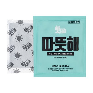 핫팩 핫데이-140g 대용량(15hr), 1개