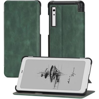 오닉스 BOOX 팔마 6.13인치 뒷면 커버 새로운 경량 PU 가죽 방수 접이식 보호 호환되는 E-잉크 케이스(블랙 플라워 북)용 케이스 872679, Dream Green