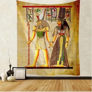 아프리카계 미국인 미술 고대 이집트 피규어 커플 벽걸이 태피스트리 거실 장식, 1. Ancient Egyptian