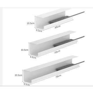 책상 정리를 위한 PVC 접착식 멀티탭 정리함 – 부착식 트레이, 화이트 70cm (1개) 전기배선고정 책상 정리를 위한 PVC 접착식 멀티탭 정리함 – 부착식 트레이, 화이트 70cm (1개) 전기배선고정