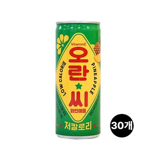 오란씨 파인애플 탄산음료, 250ml, 30개입