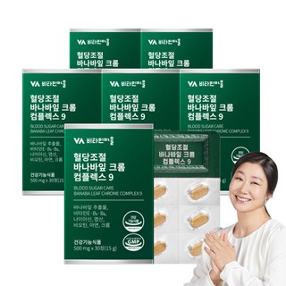 비타민마을 혈당조절 바나바잎 크롬컴플렉스9, 30정, 6개