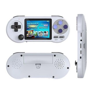 히트 SF2000 게임기 TV 내장 8000 게임 지원 1세대, 화이트 1 무선 그립