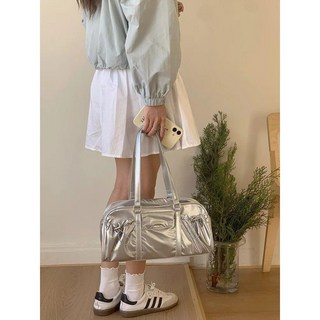 나일론 숄더 백 여성용 대용량 베개 핸드백 겨드랑이 가방 트렌디 캐주얼 소프트 한국 스타일