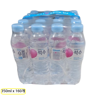 석수 먹는샘물 생수, 350ml, 160개