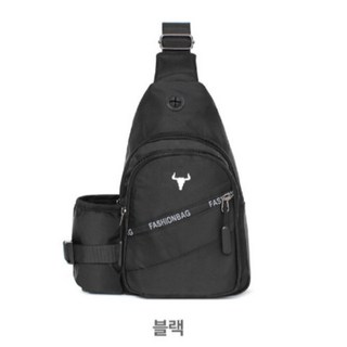 노션몰 생활방수 이어폰홀 보틀포켓 캐주얼 슬링백 메신저백