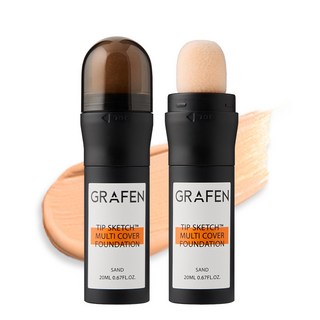 그라펜 팁스케치 멀티 커버 파운데이션 SPF50+ PA++++, 23호 샌드, 1개
