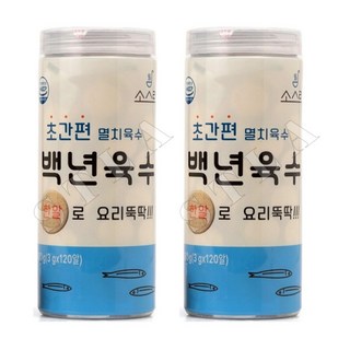 소스락 멸치육수 백년육수 360g (3g x 120알) 코인 육수 2개 상품 이미지