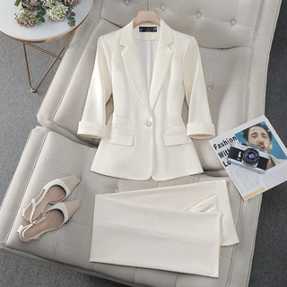 여성 반팔 정장 세트