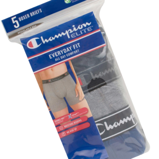 챔피온 남성용 팬티 박서 브리프 5개 세트 (Champion Men's Boxer Brief 5-pack)