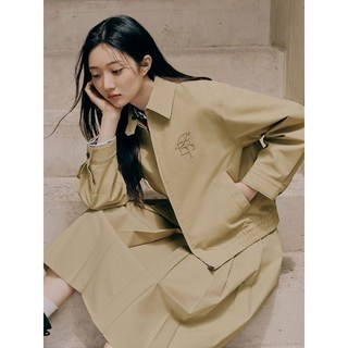 빈폴레이디스 여성 점퍼 헤링턴 베이지 출퇴근 아우터