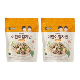 베베쿡 처음먹는 어린이 김자반 해물야채, 25g, 2개