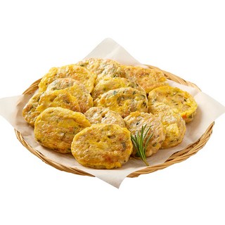 파르팜 깻잎 들어간 동그랑땡 1kg 미니 육전 100% 국내산 돼지고기 국내산 닭고기 고기완자, 6개