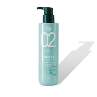 아모스 녹차실감 중건성두피 모이스트 샴푸