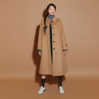 싱글카라 벨티드 캐시미어 울 코트 [장다아착용] (ENHHOK60)
