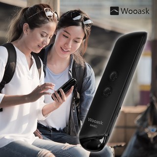 (기획상품 2년무료) 144개언어 AI 실시간번역기 우애스크 G5K BASIC 스피커바 (해외출장 유학 부모님선물 한달살기추천), 블랙(2년무료)