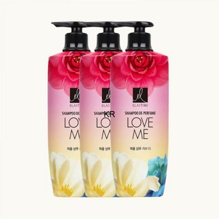 엘라스틴 퍼퓸 러브미 샴푸 600ml 3개프루티플로럴향, 컨디셔너 3개(러브미), 3개