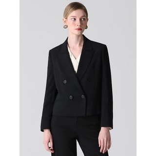 리스트 피크드 더블 셋업 재킷