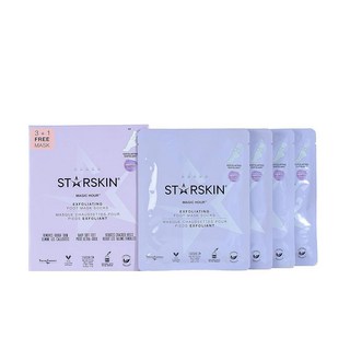 STARSKIN Magic Hour 4x50g 젖산 글리콜산이 함유된 각질 제거 풋 마스크 양말 굳은살과 죽은 피부 부드럽게 제거하여 효과적인 필링 K 뷰티 스킨케어 [호환], STARSKIN Magic Hour 4x50g, 젖산