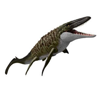 마텔 쥬라식 월드 JURASSIC WORLD 배틀 액션 모사사우루스 어린이용 피규어 공룡 장난감 움직이는 큰 전체 길이:약 65.4 cm 4세부터 브라운 JCH00, 1개