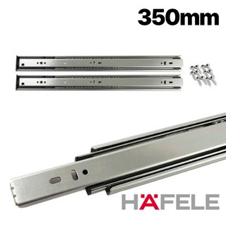 헤펠레 3단 볼레일 35폭 350mm 서랍레일 1조 가구레일 일반레일 피스포함, 1세트, 일반 가구레일 35폭 350mm