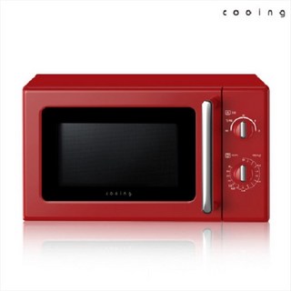 쿠잉 전자레인지 레트로 디자인 20L MM-R20AR 레드, 단품