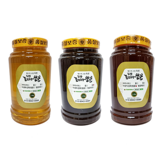 뜰안농장 천연벌꿀 아카시아꿀 야생잡화꿀 밤꿀2.4kg, 밤꿀 2.4kg, 2.4kg, 1개