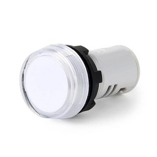 플라스틱 단일 표시등 파일럿 램프 공급 업체 고휘도, 1개, 2. 380V White Light