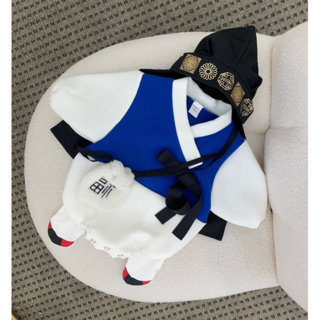 유아용 플라워 한복 바디수트