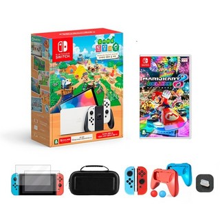 닌텐도 스위치 OLED 화이트 + 동물의 숲 세트