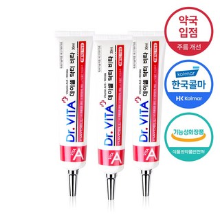 닥터비타 탄력 주름개선 레티놀 비타민 A 크림, 3개, 30ml