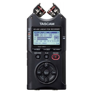 DR 40X 디지털 BWF TASCAM USB 다목적 마이크 오디오 PCM 트랙 WAV DR40X 레코더 MP3 업그레이드된 선형 인터뷰, < 1GB