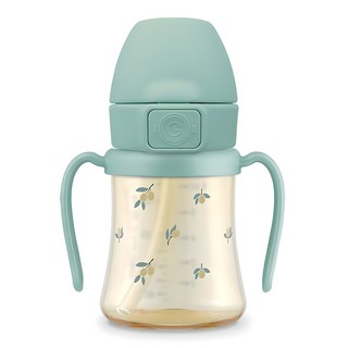 자세히 보기 그로미미 PPSU 유아용 빨대컵 200ml, 1개, 올리브피스타치오