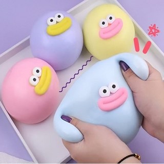[4개세트] KC인증 빌리네집 대왕 빵떡말랑이 동글 구름 왕 말랑이 스트레스볼, 대 size_4개세트
