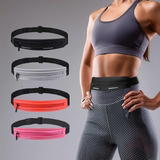 로에드 러닝벨트 플립 밴드 마라톤힙색 허리밴드 싱글 백 가방, 러닝벨트 싱글 백-형광오렌지, 1개