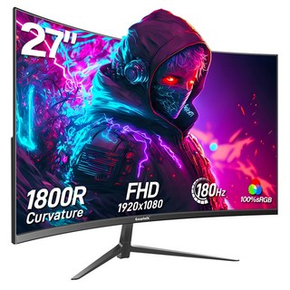 34인치 울트라와이드 커브드 게이밍 모니터 1500R PC 화면 165Hz UWQHD 3440x1440 커브드 컴퓨터 화면 4k 21:9 Gawfolk 할인중, 70cm, 27inch 1k 180Hz