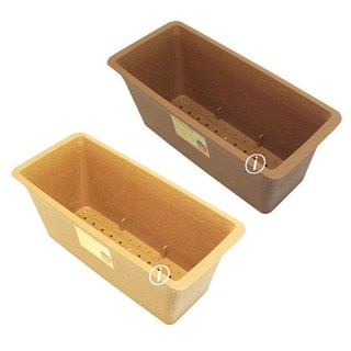 웰빙 직사각 화분 (1호 2호) 사각 형, ( 연한색 1호 ), 1개