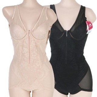 럭센스 파워넷 망사 여성 지퍼 올인원